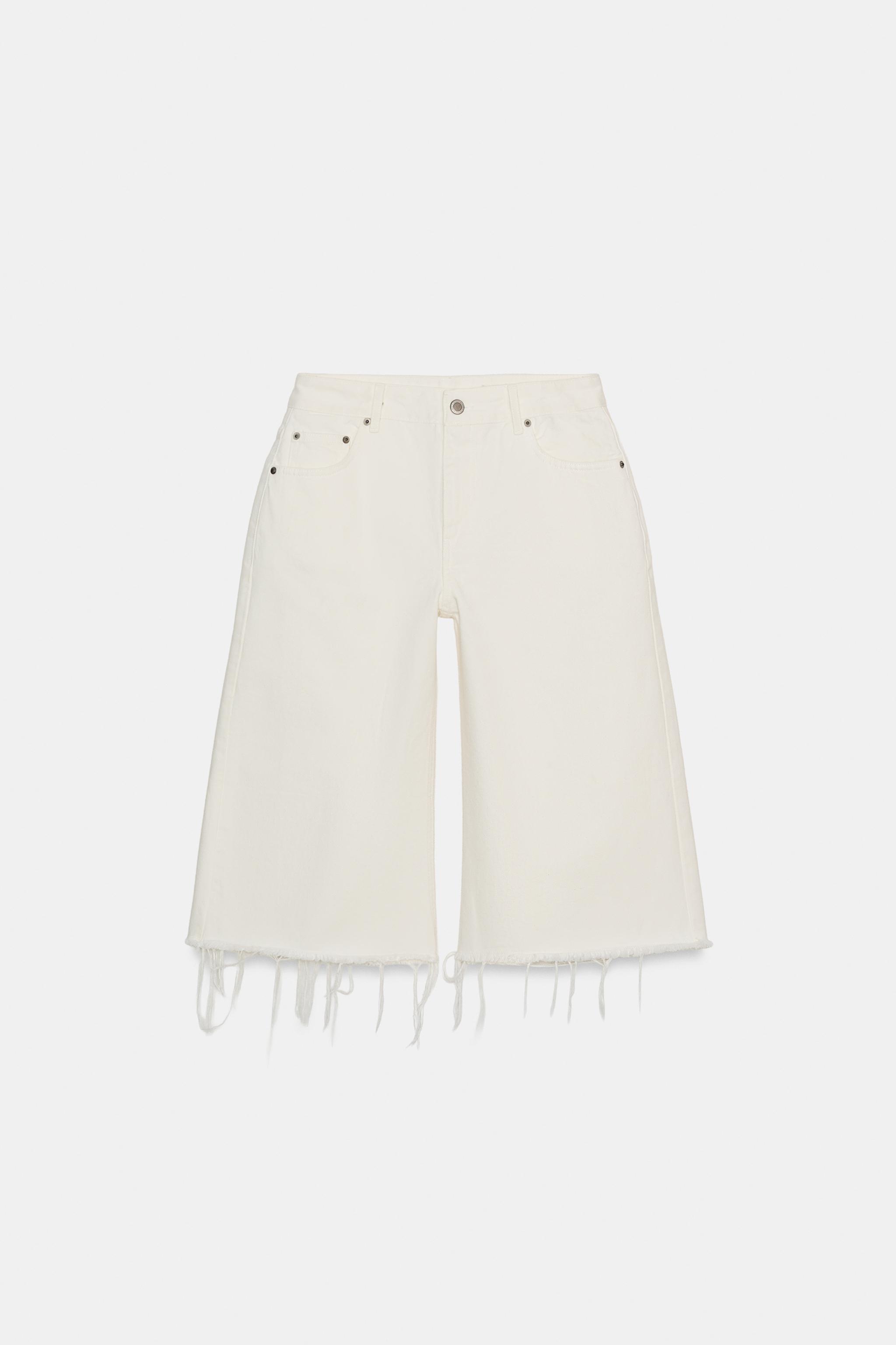 ZW COLLECTION FRAYED DENIM SHORTS